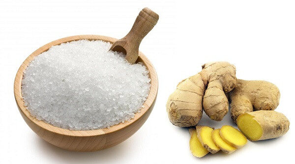 Giảm mỡ bụng nhanh hơn với muối và gừng