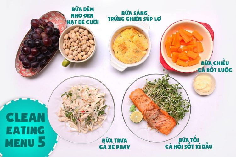 Thực đơn eat clean giảm cân 5