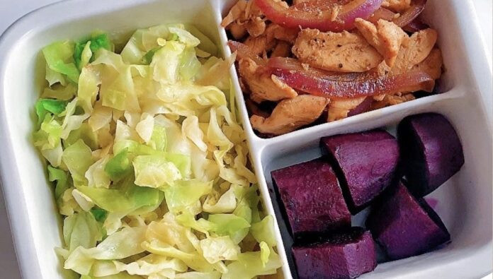 Công thức Khoai Lang Tím và Ức Gà