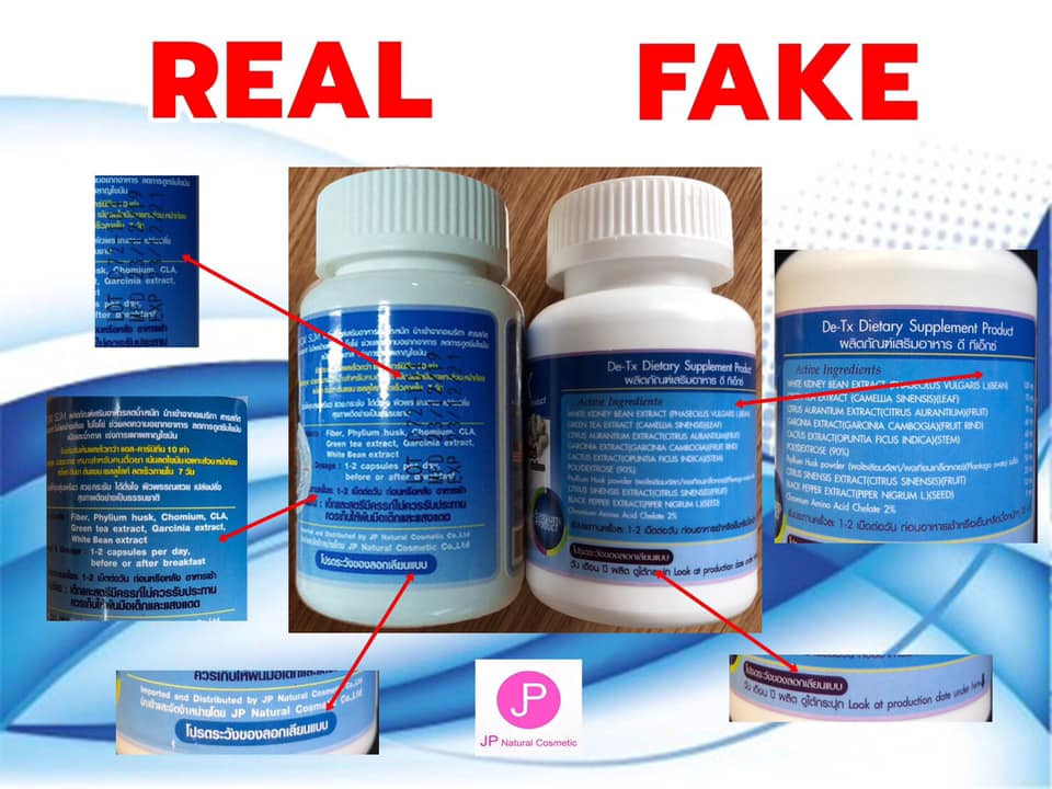 Phân Biệt Thuốc Giảm Cân Detoxi Slim Thật Và Giả