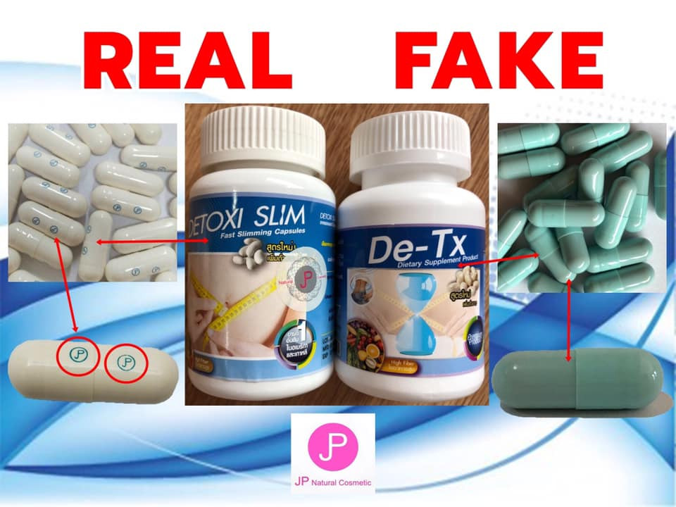 Phân Biệt Thuốc Giảm Cân Detoxi Slim Thật Và Giả