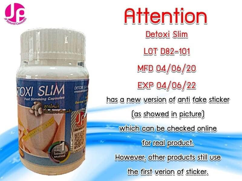 Phân Biệt Thuốc Giảm Cân Detoxi Slim Thật Và Giả