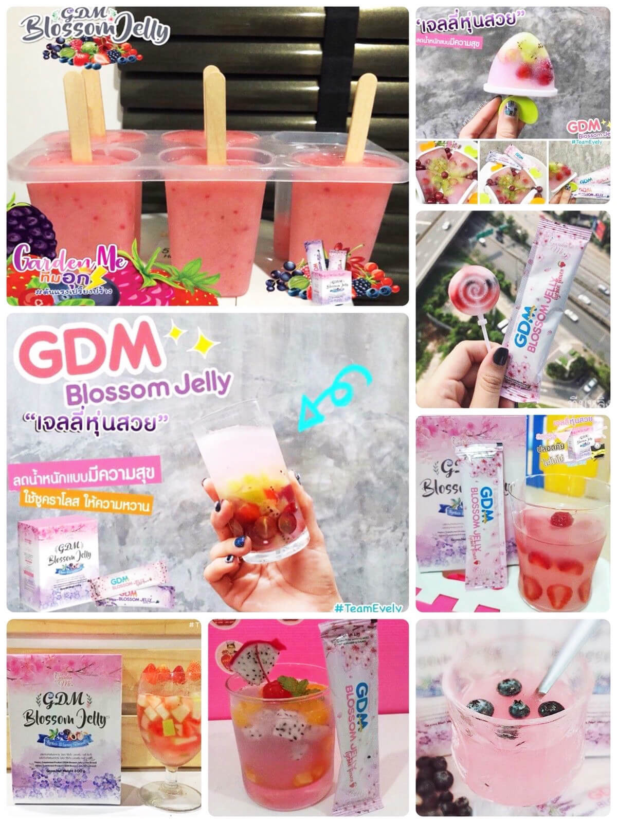 Review Nước Cocktail Giảm Cân GDM Blossom Jelly Thái Lan